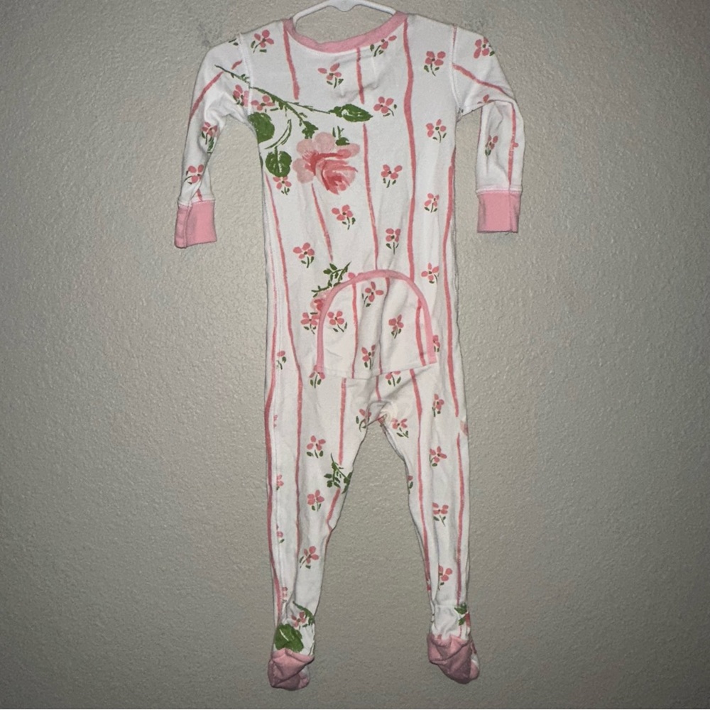 The Beaufort Bonnet Company Pink & White Zipper Onesie - Picture 2 of 4